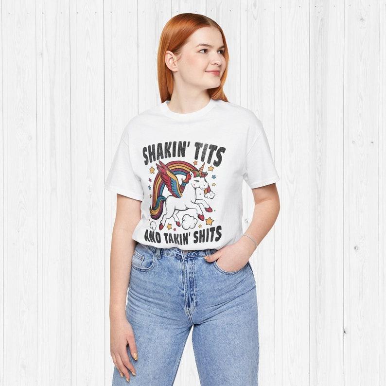Shakin Tits And Takin Shits Shirt Inappropriate Humor Tshirt Funny Sarcastic Meme Tees Gag Gifts Dank Memes T Shirt