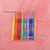 Solid Crochet Hook Set with Silicone Handles - Dual-Ended, Colorful Yarn Knitting Tools