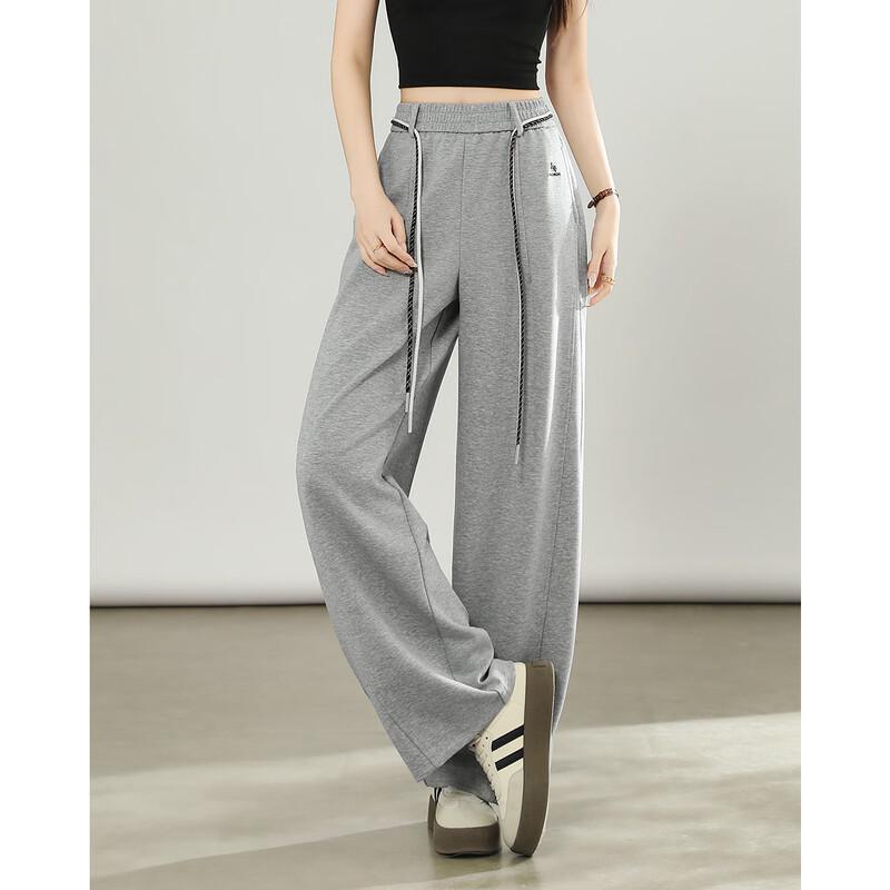 TERRE BLEUE Women's Casual Loose Straight Leg Sweatpants