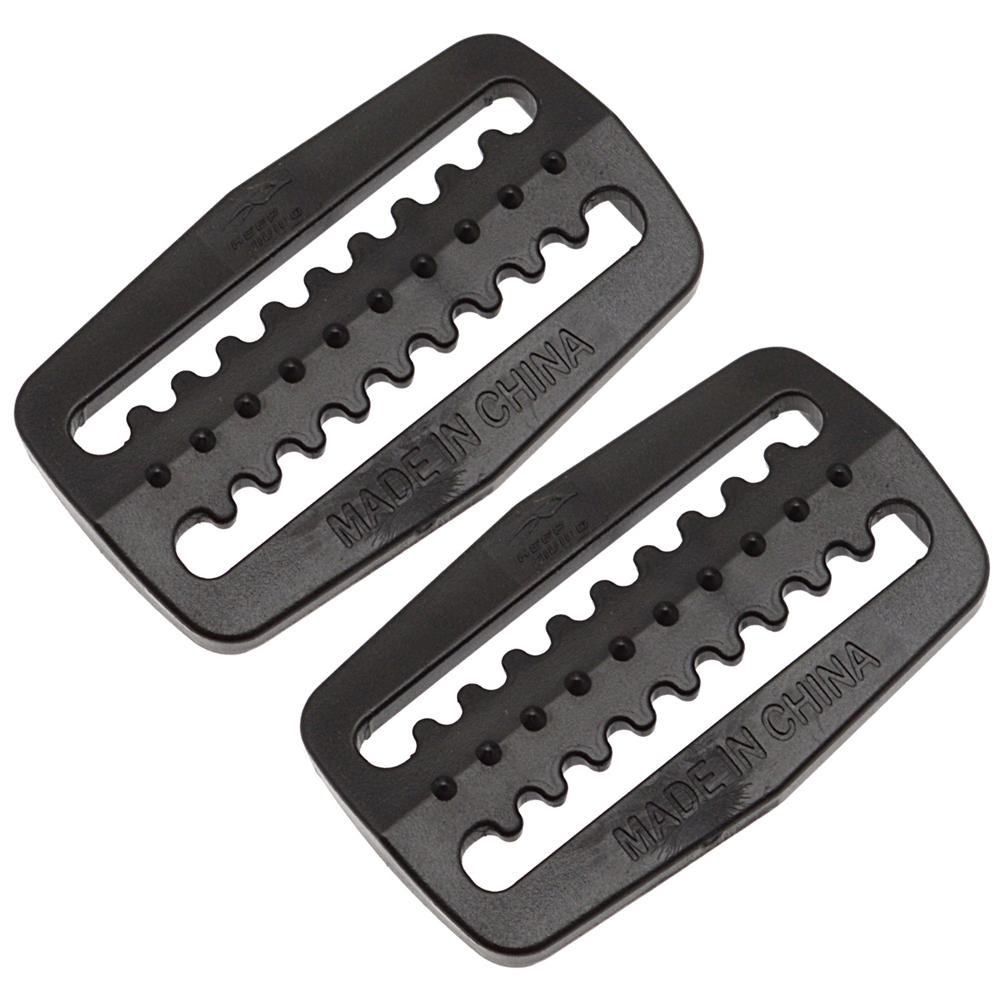 2Pcs 60mm Scuba Diving Weight Belt Retainer Underwater Diving Anti Lost Slide Buckle Diving Weight Belt Webbing Keeper чёрный