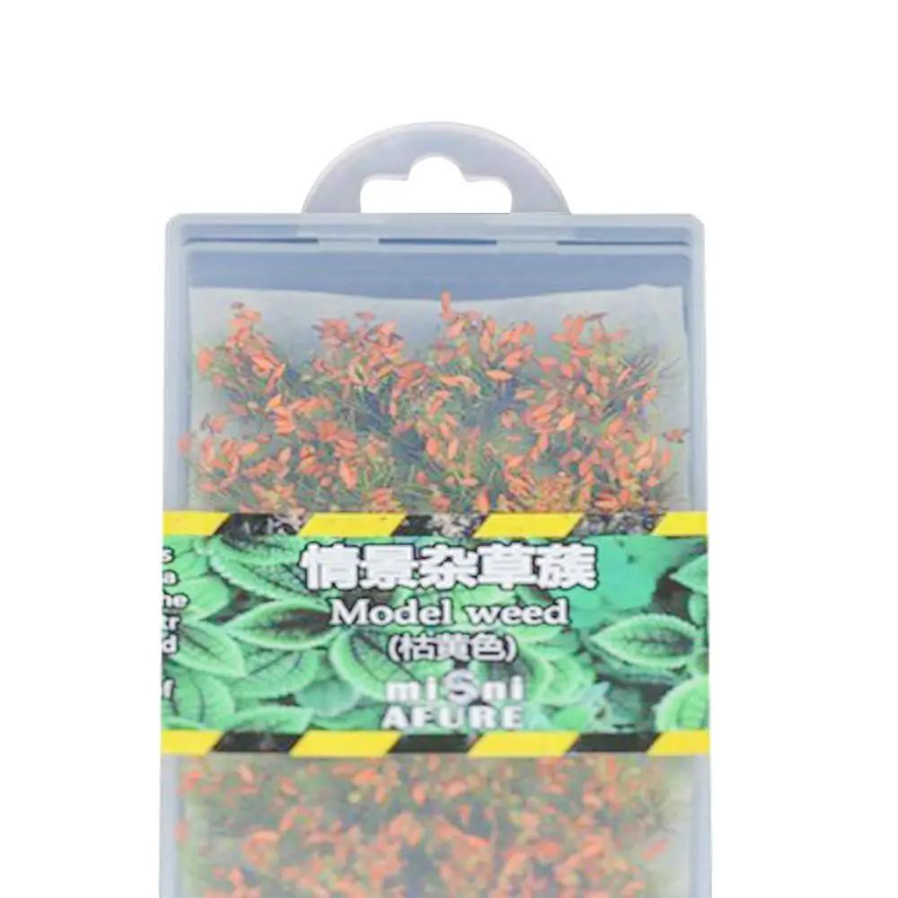 1 Box Simulation Modell Szene Simulierte Büsche Maßstab Puppe Gras Modell Büschel Haus Nadel Modell DIY Gras Bau Gras Miniatur