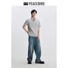 Peacebird Men's Waffle Knit Polo Shirt