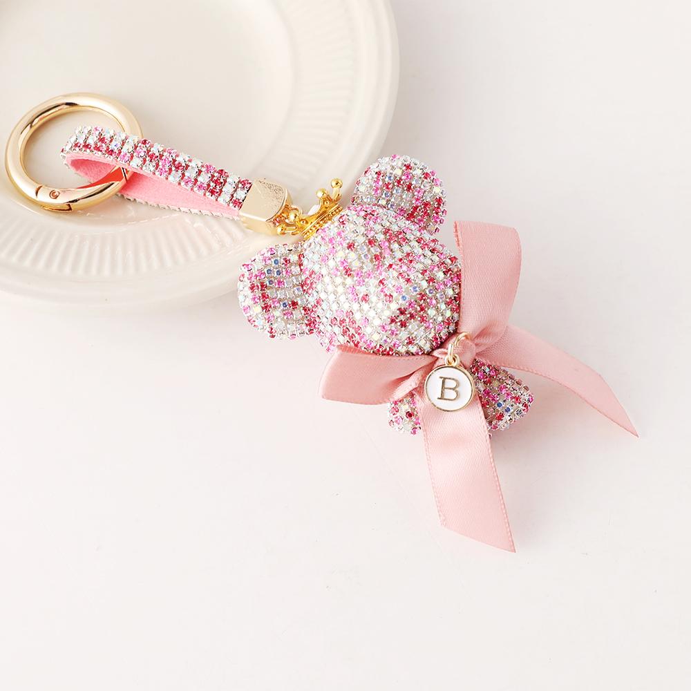 Bear Full Crystal Inlay Bag Charm