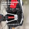 WEST BIKING Ultralight Bicycle Pedal CR-MO Axle 3 Bearings Bike Pedal Anti Slip Racing Pedal MTB Gravel Road Bike Accessories