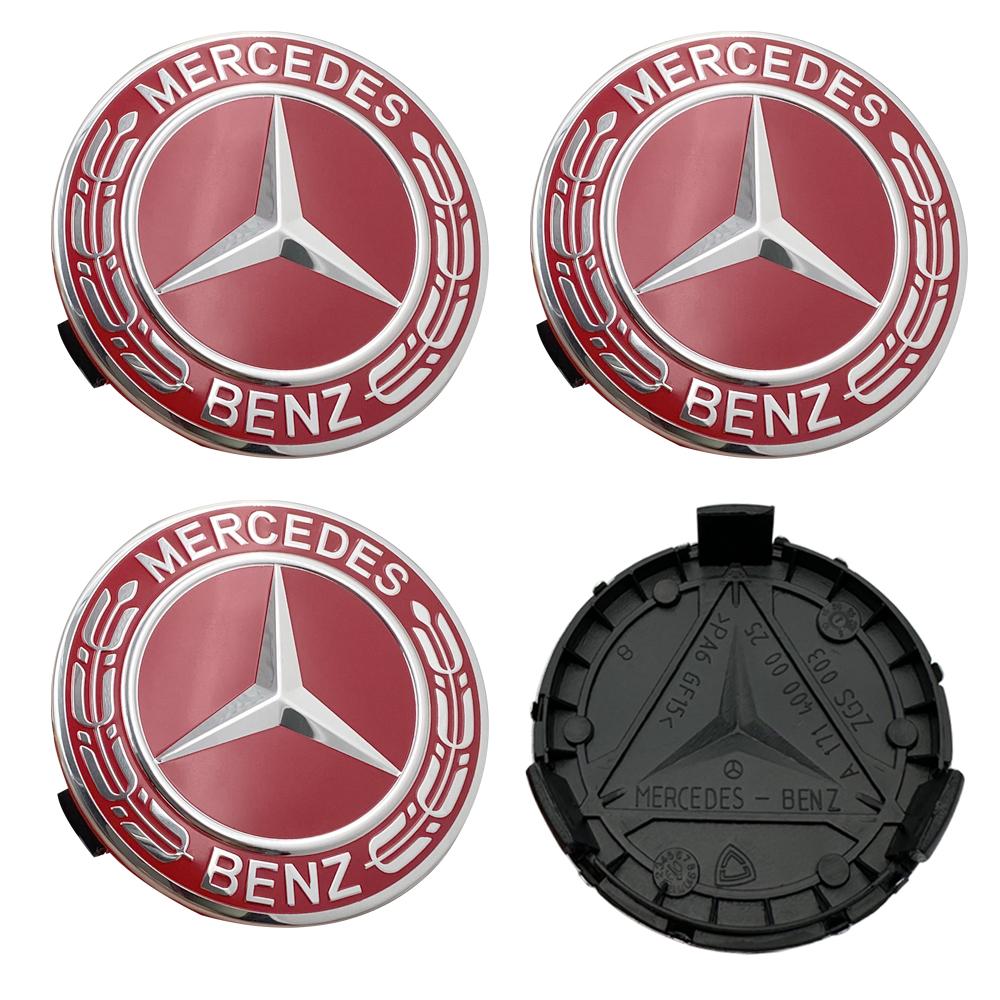 

4PCS 75mm Gold Black Car Wheel Center Hub Caps Cover For Mercedes Benz AMG A1714000025 Auto Styling Modified Accessories