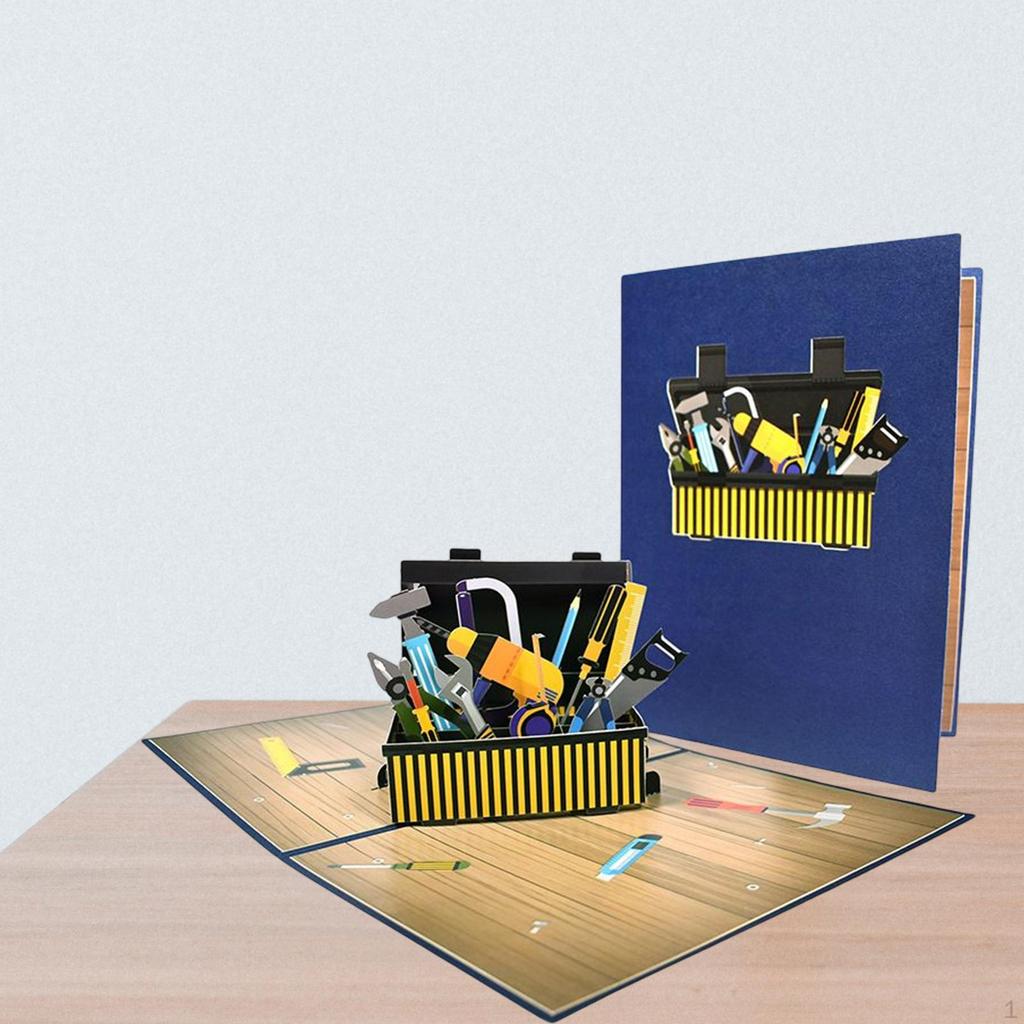 "Surprise Dad with a Handmade Father's Day Card from Wife, Daughter, and Kids"