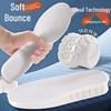 Men's and Women's High Elastic Shock-Absorbing Sports Insoles - Breathable, Sweat-Absorbent, Thickened for Basketball - Super Soft Comfort.