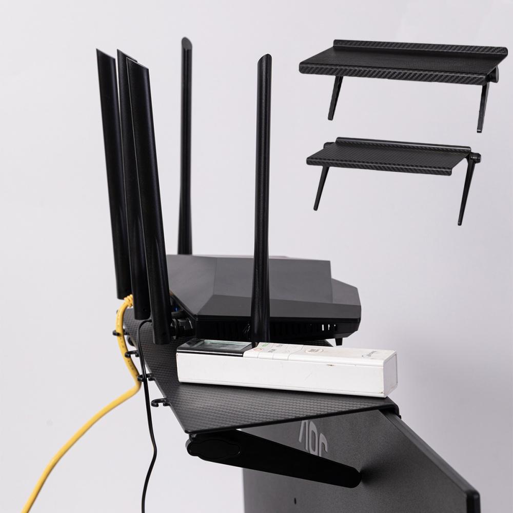 1PC Adjustable TV Screen Top Storage Rack Computer Monitor Desktop Shelf for Wireless Router Set Top Box Media Home Organizer