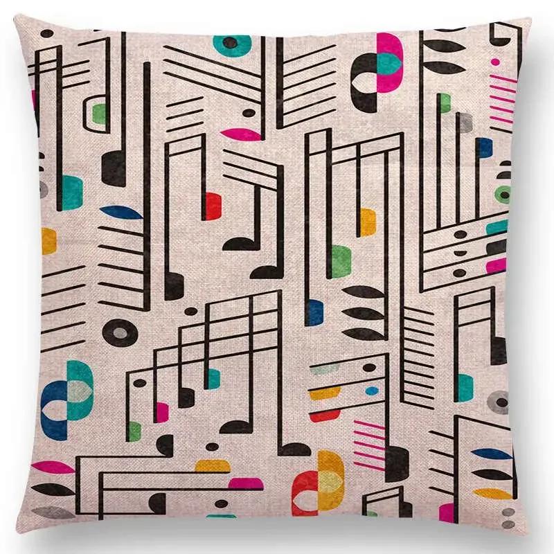 Cartoon Sofa Überwurf Kissenbezug Bunte Tiere Vogel Katze Reh Pfau Eule Blumen Lied Kissenbezug