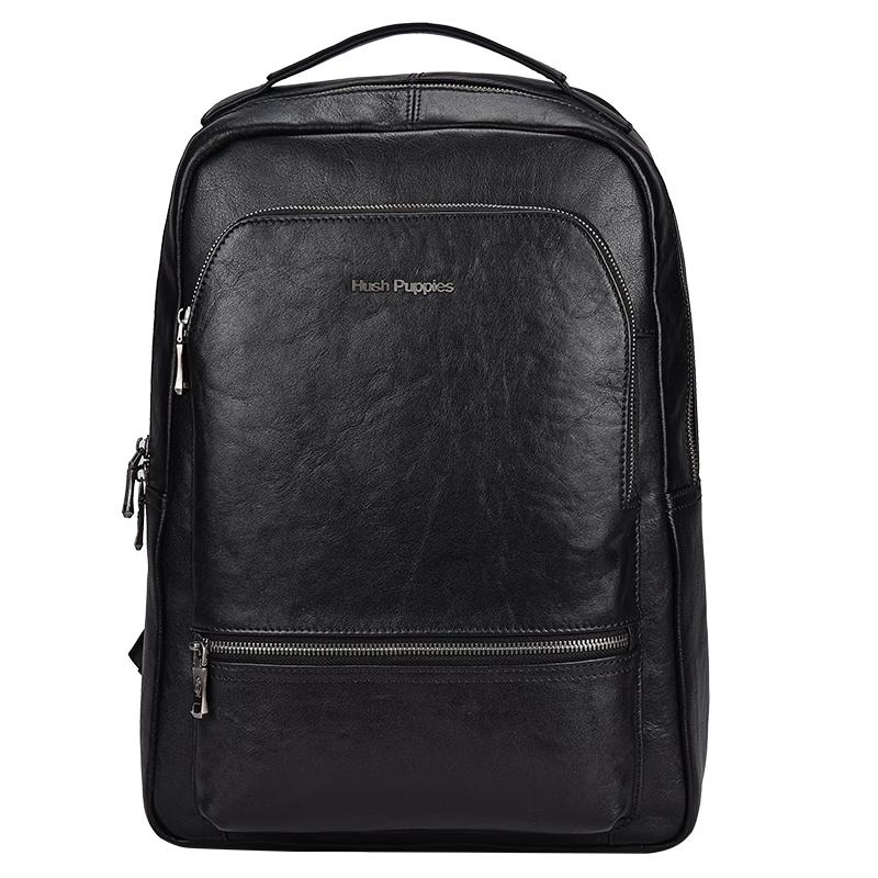 Hush Puppies Men s Genuine Leather Business Travel Backpack