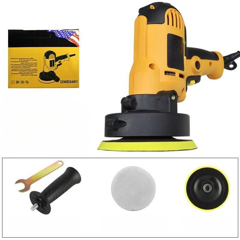 

Електричний поліроль для автомобілів Автомобільна краса Воск машина Регульована швидкість шліфування Воск інструменти Автомобільне полірування Ремонт подряпин 6Pcs жовтий