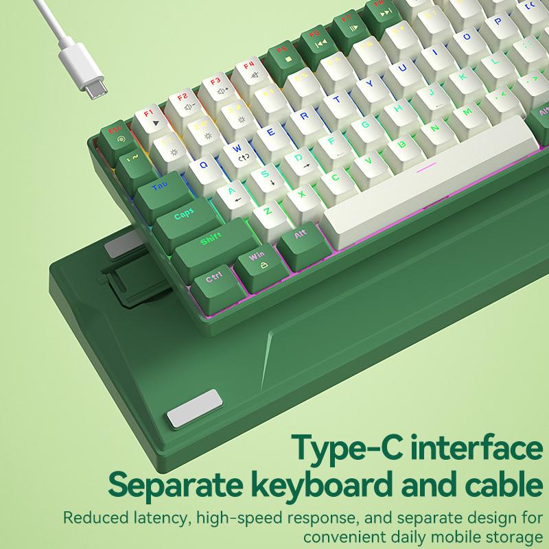 New Arrival 100 Keys Red Switch Hotswap Trading Wired Gaming Mechanical Keyboard for Desktop Laptop