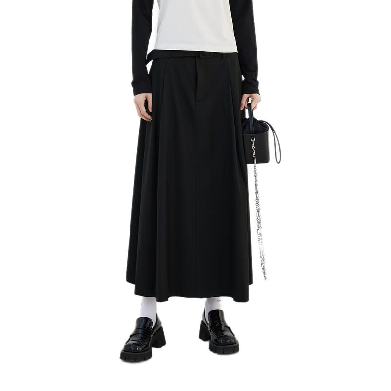 

MO&Co. Women s High-Waist Pleated A-Line Maxi Skirt XS