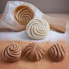 Household Kitchen Pasta Mold - Handmade Baozi Pattern Steamed Bread & Walnut Mooncake Baking Wooden Flower Roll Mould