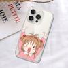 Cute C-Cardcaptor Sakura-S Phone Case For IPhone 17 16 15 12 11 Pro Max 14 Plus 13 Mini Clear Cover Soft Funda