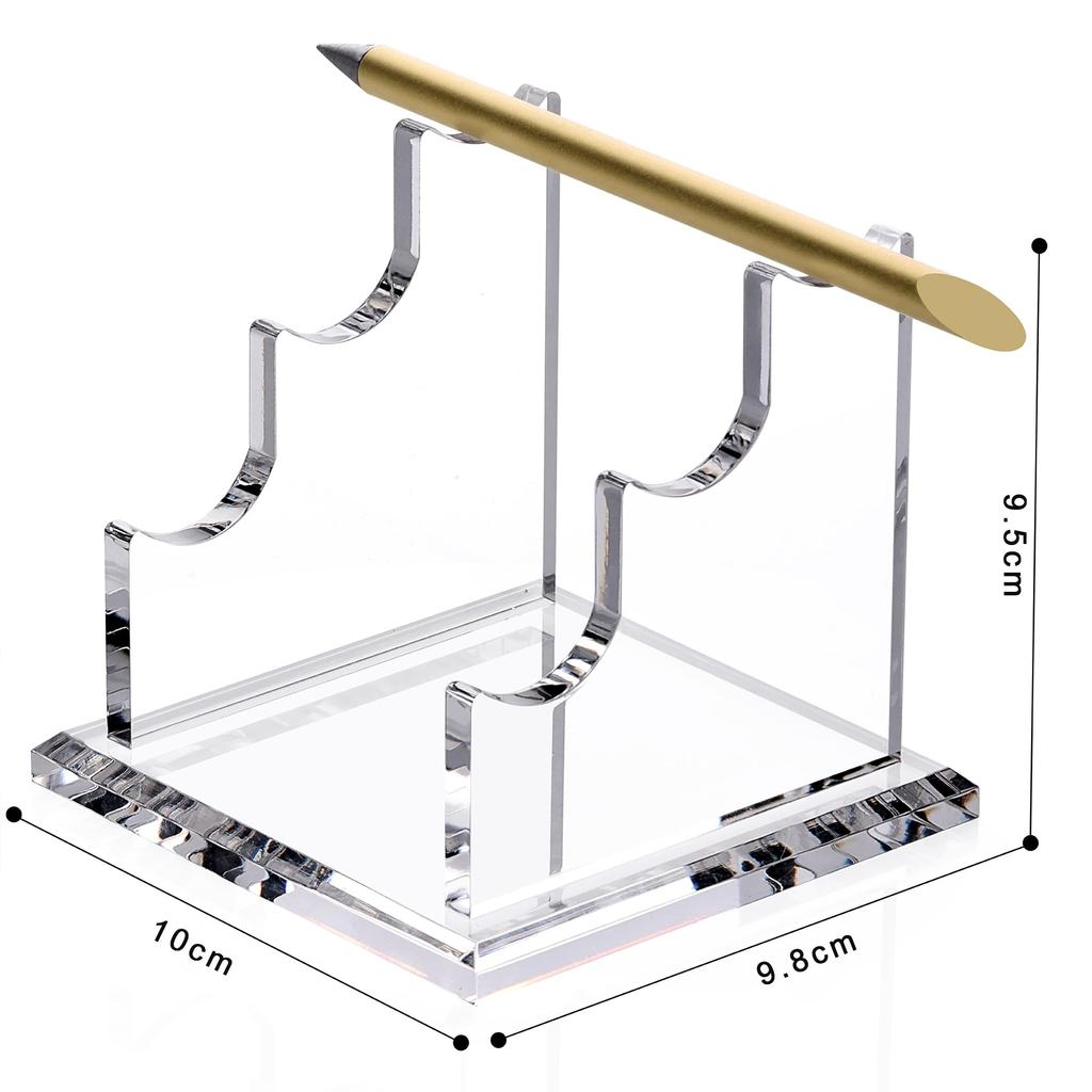 Acryl Schreibtisch Stiftdisplay Stifthalter für 3 Stifte Ständer, Halter,
