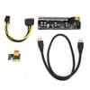 PCIE Riser Card Stable 6PIN Interface PCIE Connector 1x to 16x Graphics Extension Cable