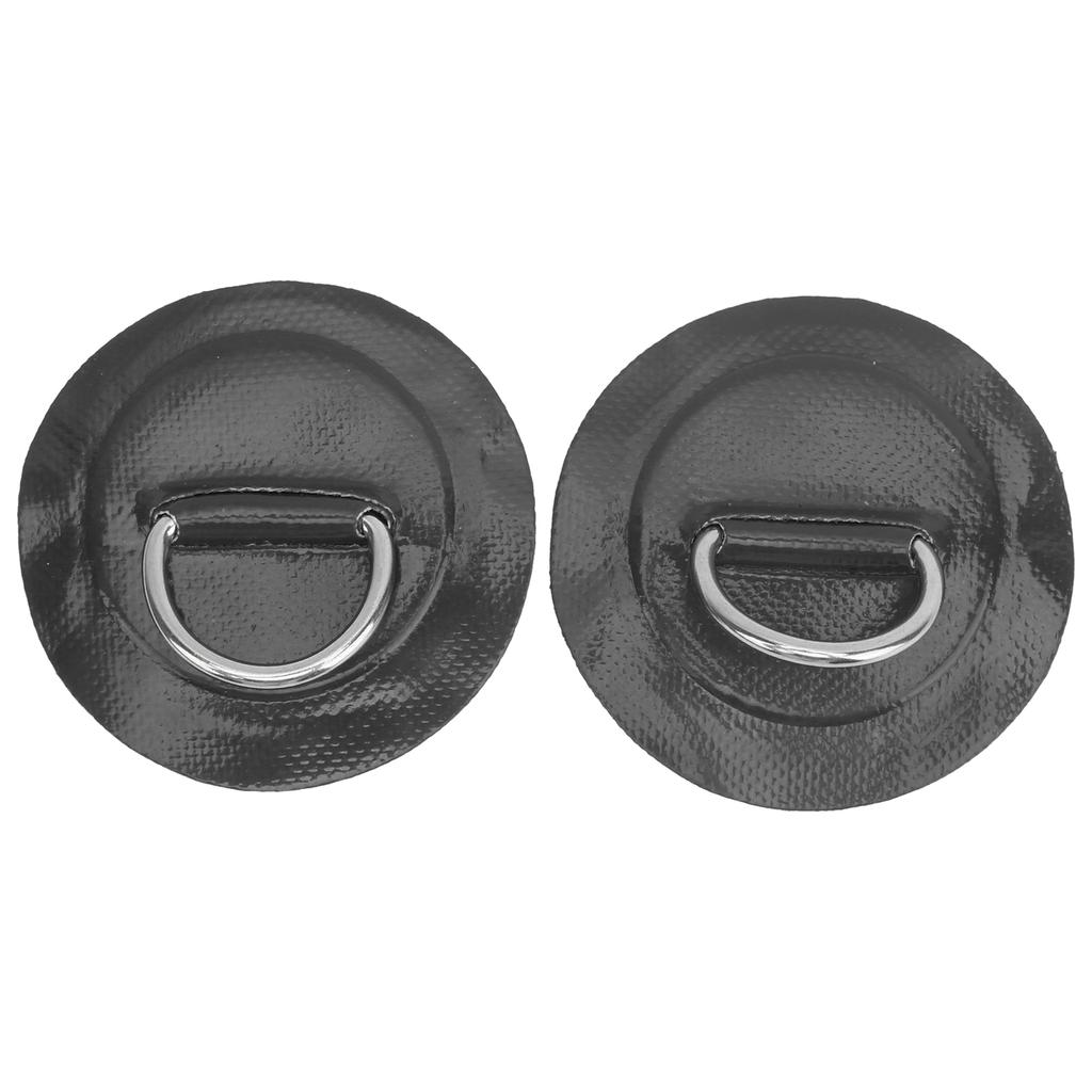 2pcs Inflatable Boat Kayak DRing Pad Patch PVC Marine Stainless Steel Fixed Buckle