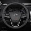 Car Leather Steering Wheel Cover for Hyundai NEXO IONIQ 5 6 9 XRT N Line EV      2024 2025 Accessories
