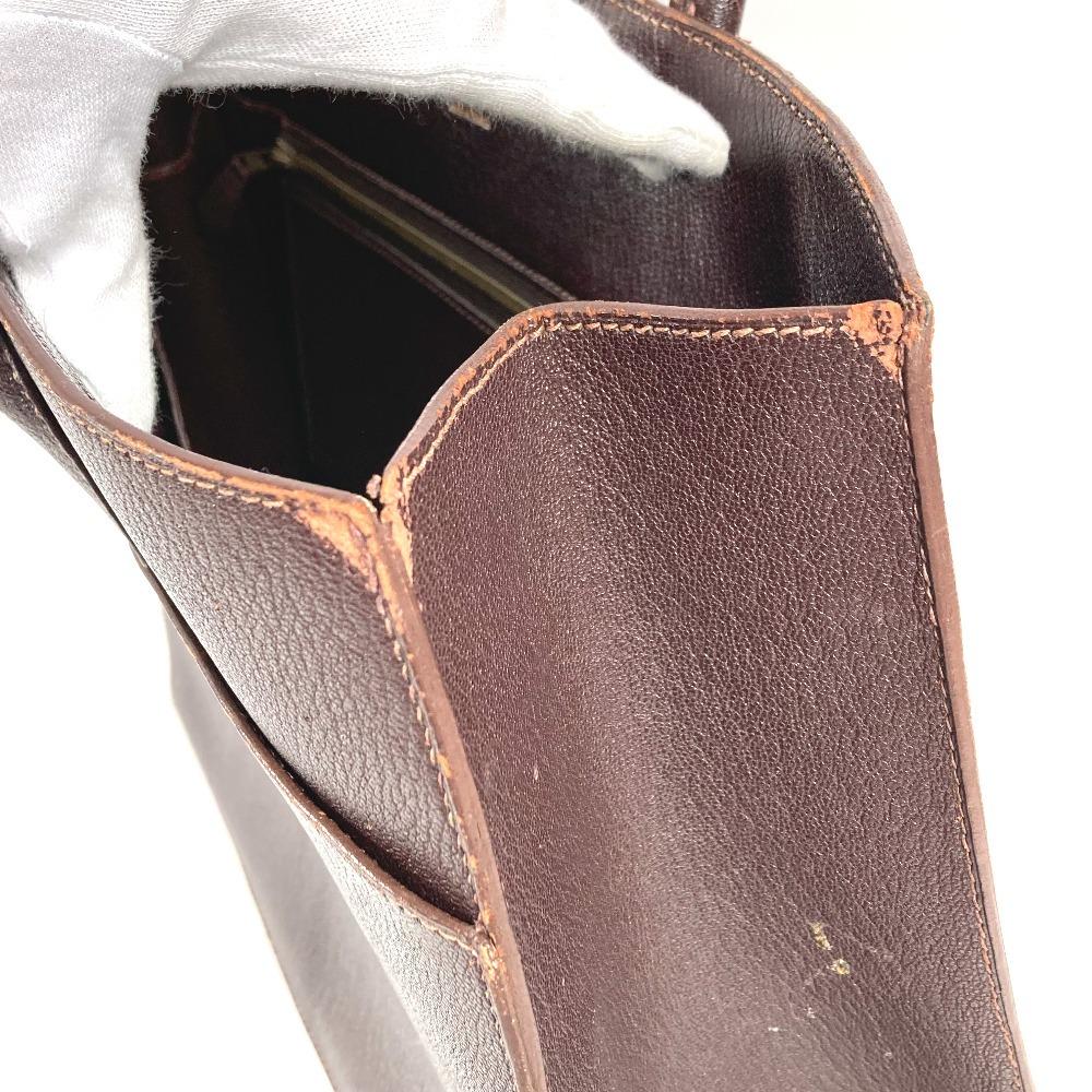 HERMES White bus GM Hand Bag Shoulder Bag Tote Bag Coromandel Brown