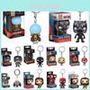 Funko Pop Keychain Iron Man Black Panther Groot Batman Spiderman Collectible Figures For Fans