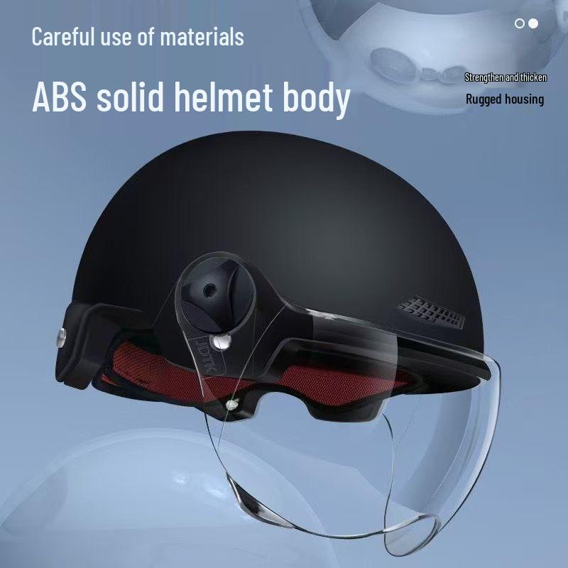 3C Certified Summer Motorcycle Half-Helmet for Men & Women, with Sun Protection, Universal All-Season Riding Hat