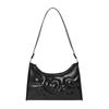 Stylish Pu Leather Shoulder Bag For Women With Zipper Closure And Inner Pouch