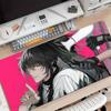 Qiuyuan Anime W-wuthering Waves Tappetino per Mouse Antiscivolo Adatto per Computer da Ufficio Laptop Tappetini da Scrivania per E-sport Tastiera XXL