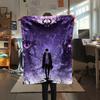 1PC Solo Leveling Print Flannel Blanket, High quality Comfortable for All Seasons, Home Decor, Warmth and Comfort, Perfect for Christmas Gifts170