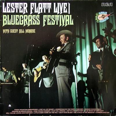 LP Record LESTER FLATT - Live Bluegrass Festival NL84071 RCA 1986 Europe Folk Used
