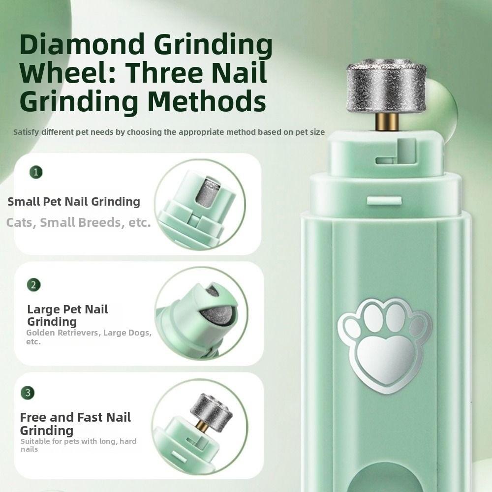 Painless Pet Electric Nail Clipper 2 Speed Pet Paws Grooming Tool Pet Nail Grinder  Cats