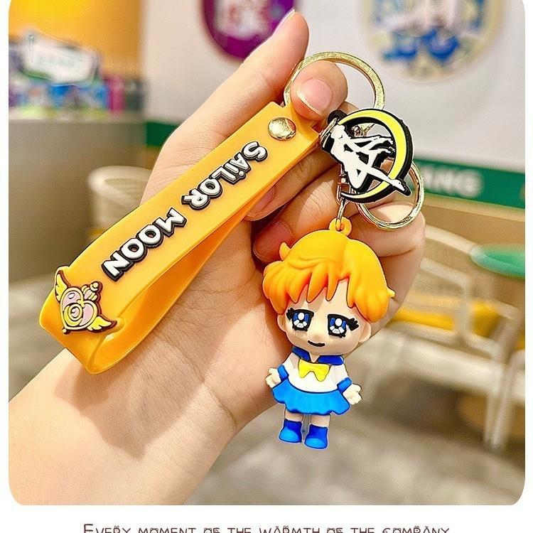 Lovely Ring Key Charming Anime Key Holder Character Silicone