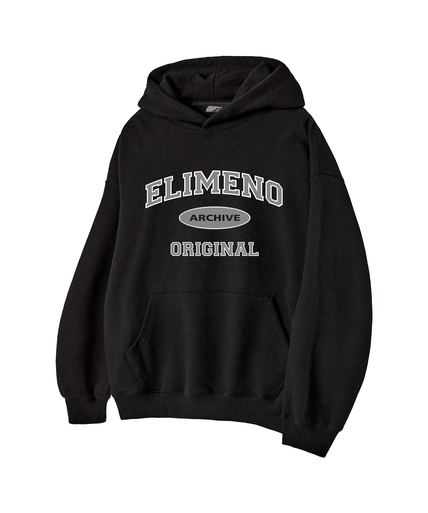 Elimeno Оригинальное Оверсайз Худи Черное Black_Fleece/3