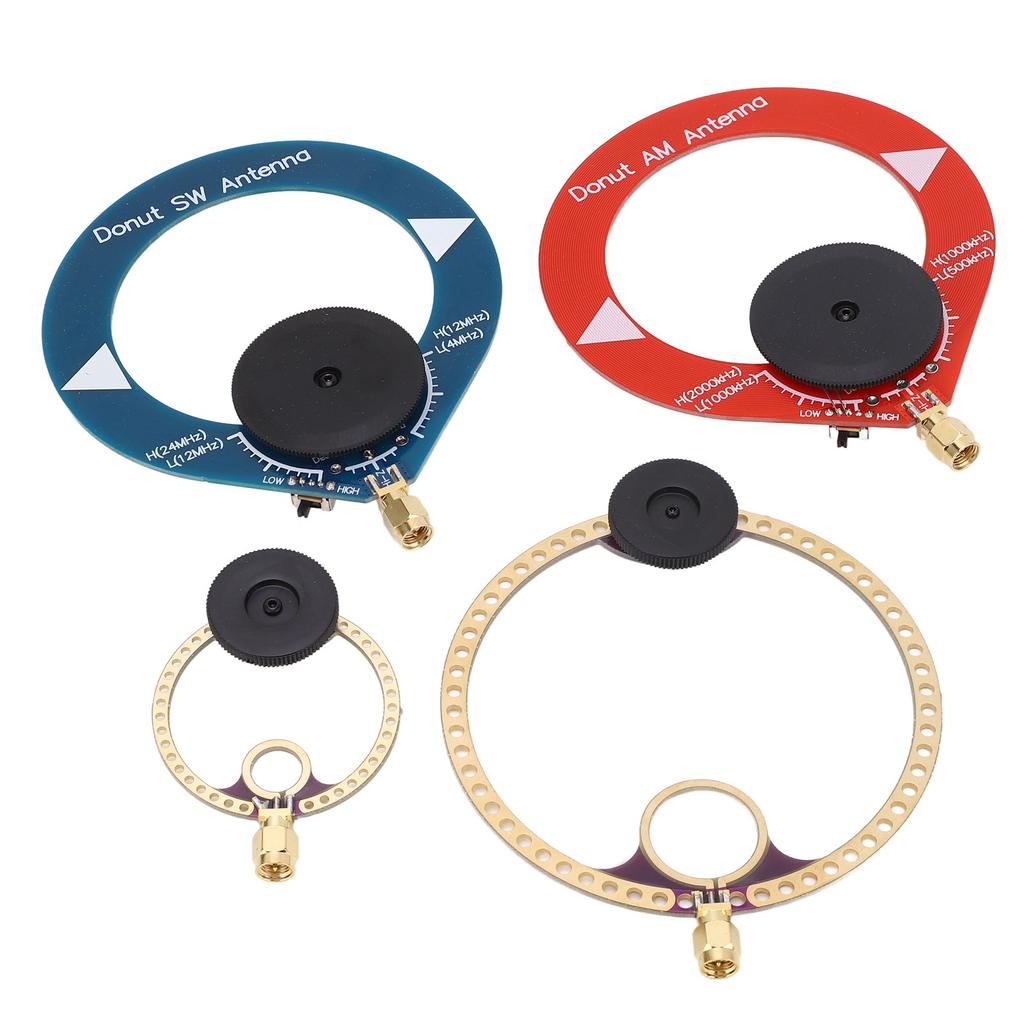 4 STÜCK Mini Ring Transceiver UHF VHF AM SW Schleifenantenne für Kurzwellen-Rundfunk
