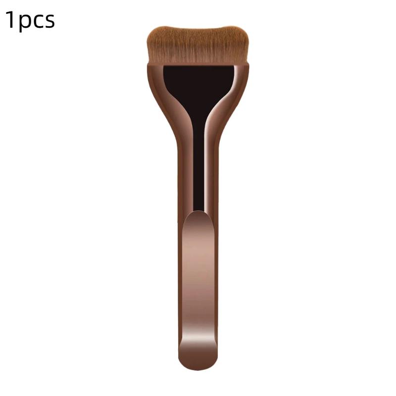 1/2 Pcs Ultra Thin Foundation Brush Synthetic Bristles Precision Application For Liquid Cream Streak Free All Skin Types Tools