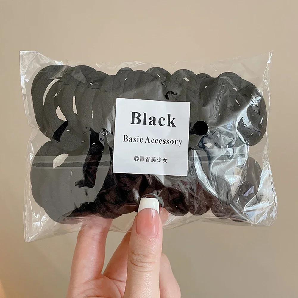 50Pcs/set Colorful Elastic Hair Band Leagues Ties Colets Scrunchies Springs Gum Accessories For Girl Women Pigtails No Damage