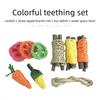 Pet Rabbit Guinea Pig Dragon Cat Fun Toy Hamster Rabbit Rabbit Tooth Grinding Set Pet Tooth Grinding Snacks XCWJ112