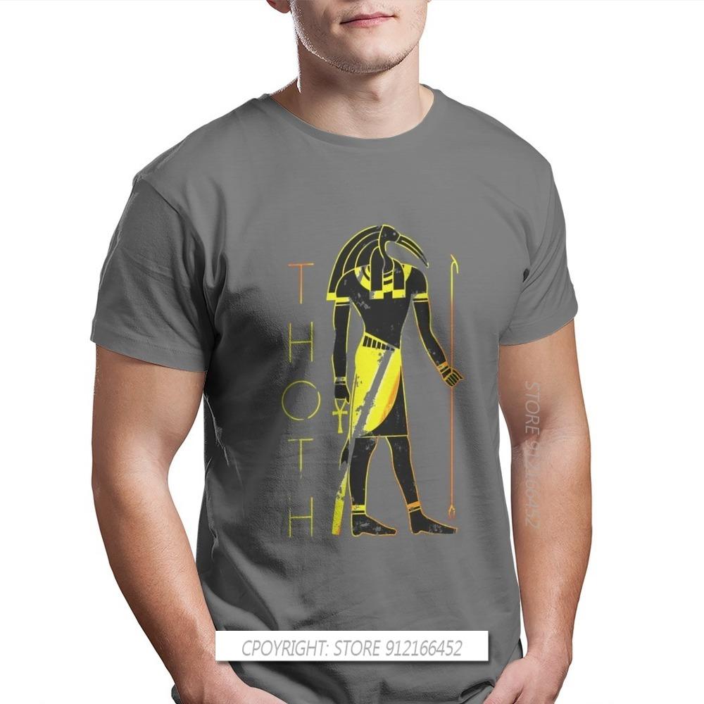Men Egyptian Mythology Ancient Gods Atum Horus Osiris Oversize T-Shirt Thoth Pure Cotton Graphic Tops