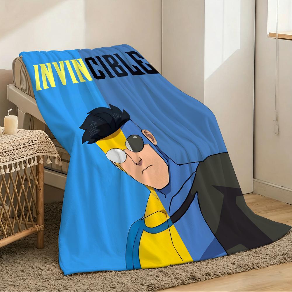 Invincible Throw Lightweight 240g Flannel Blanket Soft Skin-friendly for Summer Cooling 80x120cm(31x47inch)