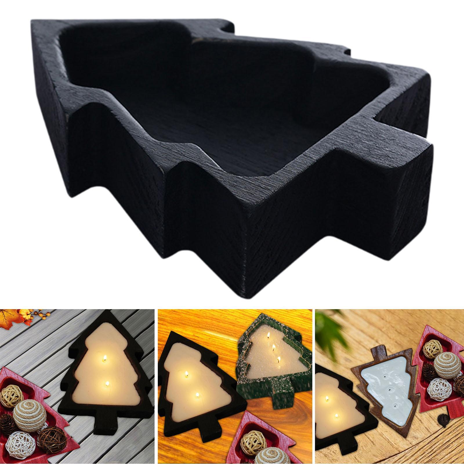 

Поднос для сервировки в виде рождественской елки, Декор для рождественской вечеринки, Многоцелевая деревянная тарелка для закусок, Фрукты чёрный