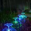 1PC 7-Color Changing Outdoor Lamp Solar Jellyfish Lights Waterproof Pathway Lawn Garden Decor Lighting