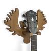 Guitar Wall Hanger Wooden Guitar Stand Reindeer Horns Design for Acoustic, Electric Guitars and Ukulele
