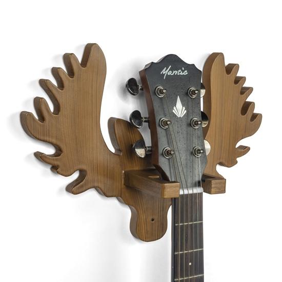 

Настенный держатель для гитары Деревянная подставка для гитары Дизайн в виде оленьих рогов для акустических, электрогитар и укулеле