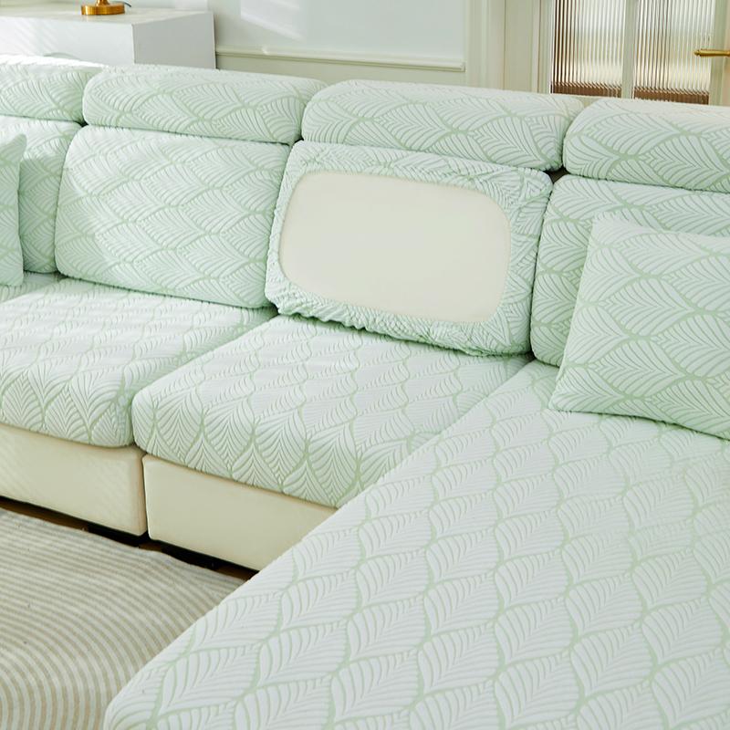 Living Room Sofa Cushion Cover Dustproof Couch Soft Cushion Slipcover Anti Pet Scratch Jacquard Thickening L-Shaped Sofa Covers