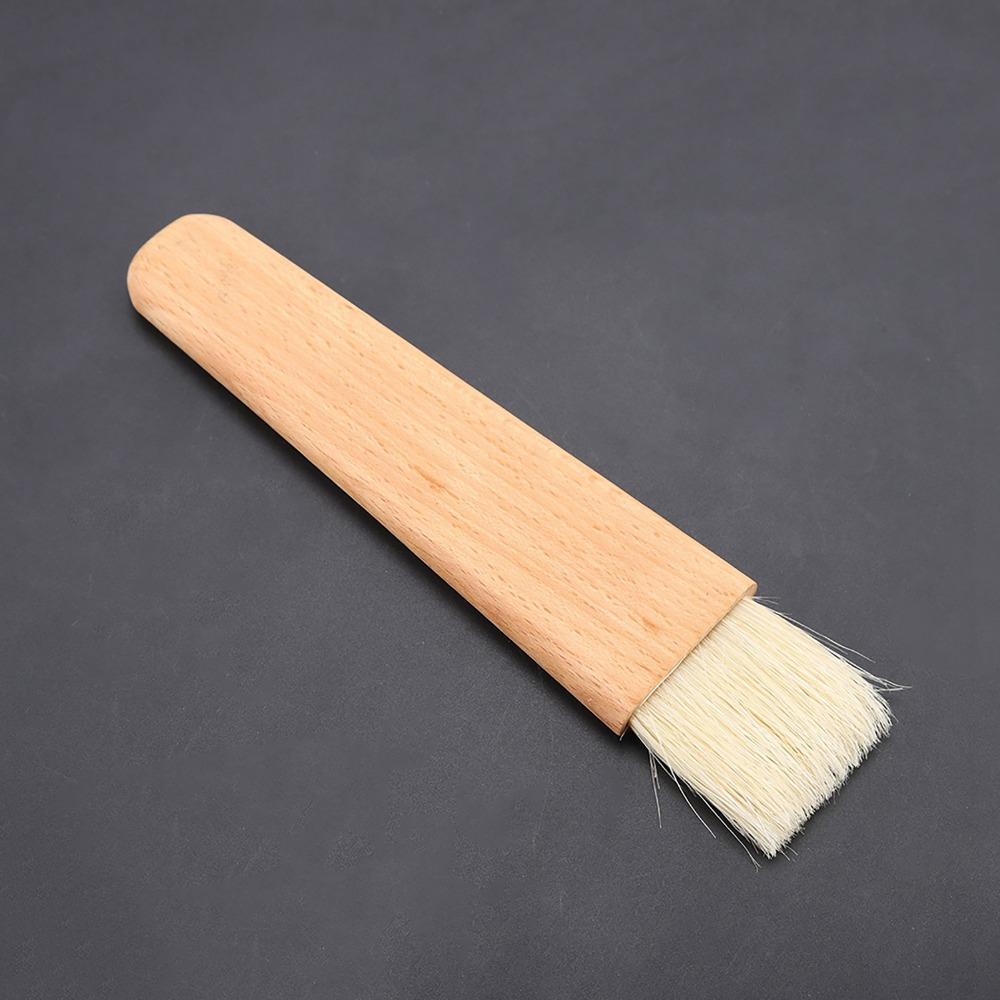 Comfortable Baking Brush Hanging Hole Design Barbecue Utensil Wooden Barbecuing Brush  BBQ Cooking