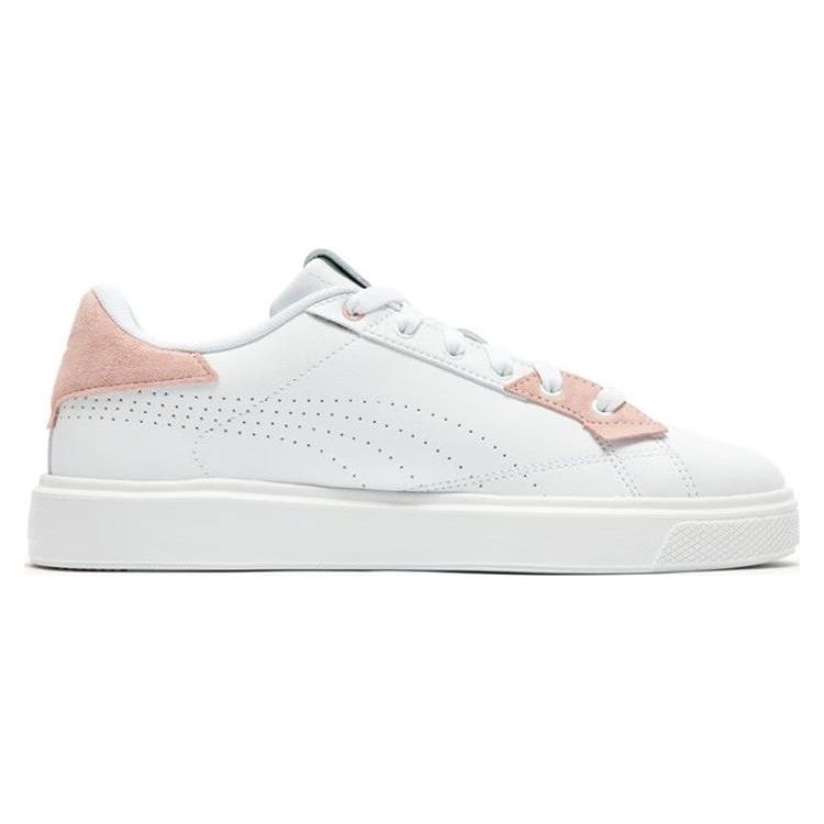 Puma Lajla Slip Resistant Durable Low Top Skate Shoes Women Sneakers White Pink 388951-02