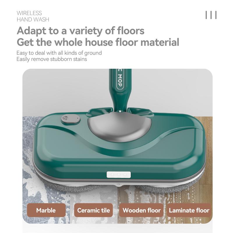 Electric Mop Cleaning Machine Automatic 2 in 1 Wet & Dry Home Cleaner Car Wireless Electric Spin Mop Ceiling Door WindowsCleaner