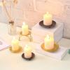 Gold Black American style candle holder candle dish small candle holder iron tray holder round metal wedding props1PC