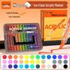 True Color Soft Tip Liquid Acrylic Marker: Stackable, Washable, Non-Bleeding - Ideal for Kids' Art, Newspapers, and Drawings.