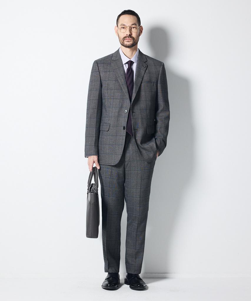STCO Soft Touch Glen Check Pattern Formal Jacket Grey (Classic)_Ssjud51Ccg